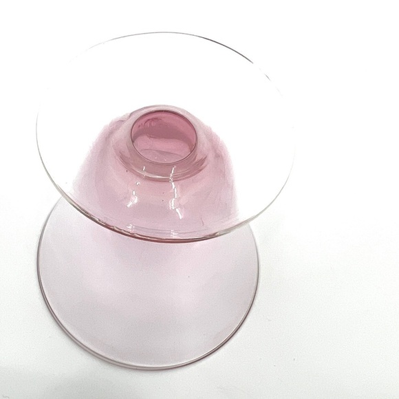 TIFFIN-FRANCISCAN Wisteria Pink Dessert Water Fruit Cocktail Glass Cups Set of 4 - Picture 8 of 16